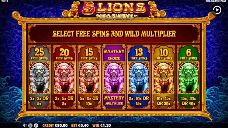 5 Lions Megaways